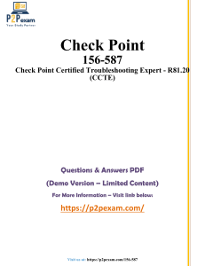 Check Point 156-587 Exam Questions (Demo)
