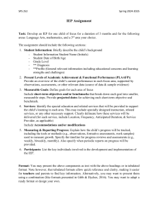 IEP Guidelines