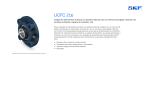 Hoja de datos de la unidad de rodamientos de bolas SKF UCFC 216