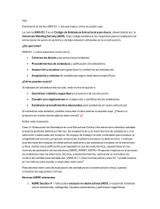 Gu&iacute;a de la Norma AWS D1.1 de Soldadura y Estudio de Caso