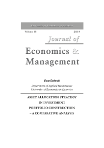 Asset Allocation Strategies: Portfolio Construction Analysis