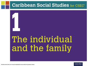 Caribbean Family & Social Issues: CSEC Coursebook Excerpt