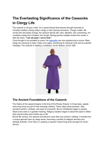 The Significance of Cassocks in Clergy Life