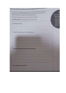 Ironbridge Gorge: Tourist Attraction Analysis Worksheet