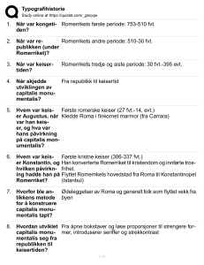 Typografihistorie: Romerske skrifter til 1800-tallets trykning