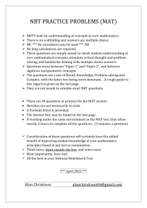NBT MAT Practice Problems: Math Concepts & Problem Solving