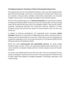 Civil Engineering Norms: Safe Infrastructure