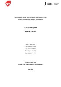 Sports Motion Analysis Report: Technology & Performance