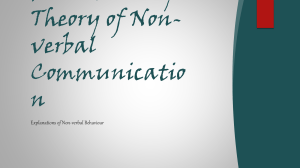 Nonverbal Communication Theories: Darwin & Learning