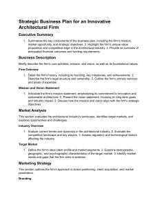 Architectural Firm Business Plan: Innovation & Sustainability