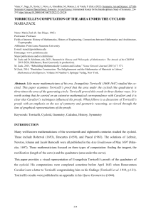 Torricelli's Cycloid Area Computation: A Geometric Analysis