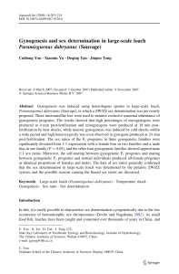 Gynogenesis & Sex Determination in Large-Scale Loach