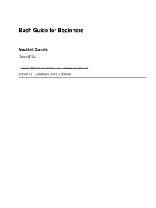 Bash Guide for Beginners: Learn Shell Scripting & Environment