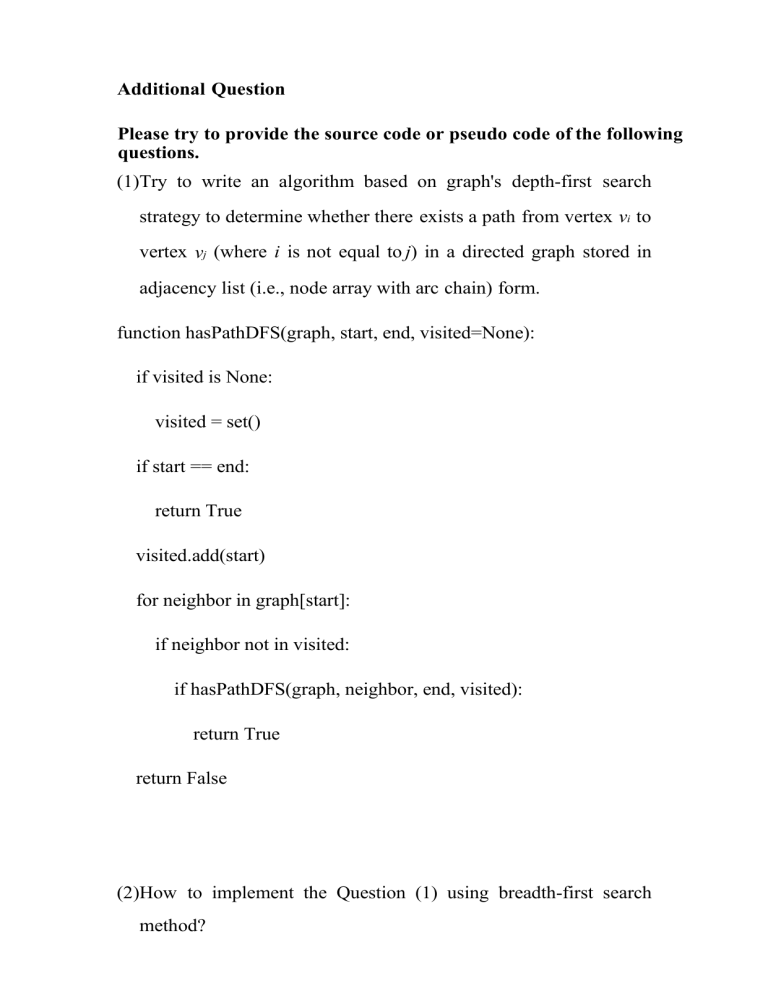 Graph Pathfinding: DFS and BFS Algorithms