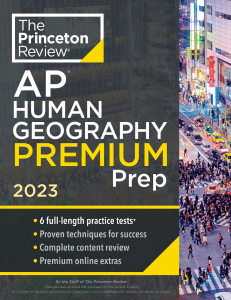 AP Human Geography Premium Prep 2023: Practice Tests & Review