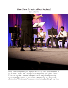 Music's Impact on Society: A Sociological Perspective