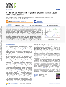 Li-FeS2 Battery Polysulfide Shuttling: In Situ UV-Vis Analysis