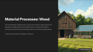 Wood in Agricultural Engineering: Material Properties & Uses