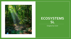 Ecosystems & Climate Change: Presentation