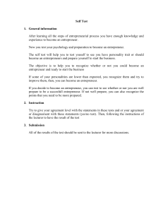 Entrepreneurship Self-Test: Are You Ready?