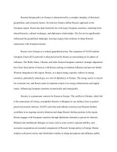 Russian Foreign Policy in Europe: Key Features & Strategies