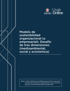 Sostenibilidad Organizacional: Ambiental, Social, Económica
