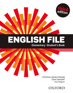 English File Elementary Student's Book (Third Edition)