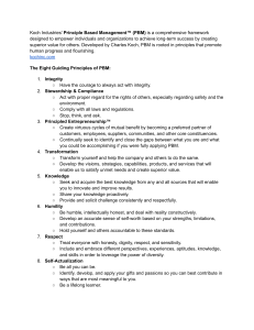 Koch Industries PBM: 8 Guiding Principles for Success