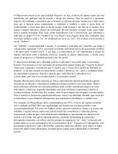 Objetivismo vs. Coletivismo em Anthem & &Aacute;frica