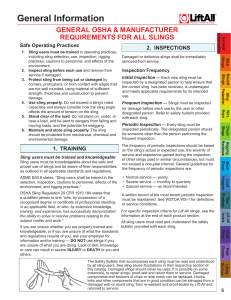 Sling Safety: OSHA & Manufacturer Requirements | Lift-All