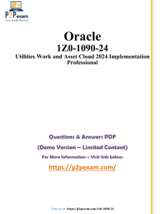 Oracle 1Z0-1090-24 Exam Questions & Answers (Demo)