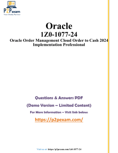 Oracle 1Z0-1077-24 Exam Questions & Answers (Demo)