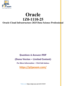 Oracle 1Z0-1110-25 Exam Questions & Answers (Demo)