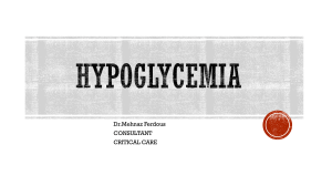 Hypoglycemia: Causes, Symptoms & Treatment - Medical Presentation