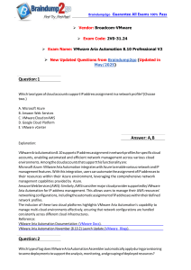 VMware 2V0-31.24 Exam Questions: Aria Automation 8.10