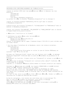 Proc&eacute;dure de Configuration Baseband