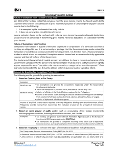 Exclusions to Gross Income: Tax Exemptions & Treaty Relief