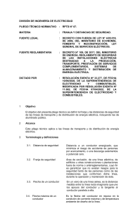 Est&aacute;ndar de Distancias de Seguridad El&eacute;ctrica y Franjas