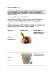 Helados con Altura: An&aacute;lisis de Producto y Marketing