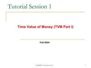 Time Value of Money Tutorial: Simple & Compound Interest