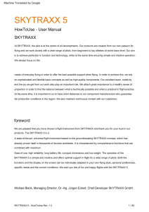 SKYTRAXX 5 User Manual: How to Use Your Flight Instrument