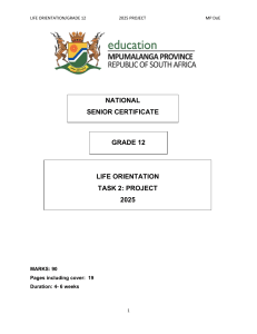 Grade 12 Life Orientation Project: Social Media & Human Rights