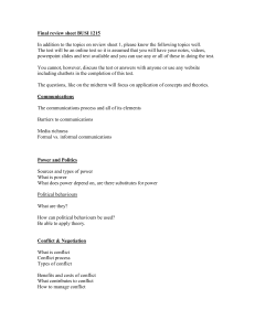 BUSI 1215 Final Exam Review Sheet: Key Concepts & Theories