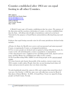 Nevada County Establishment: Legal Standing & Jurisdiction