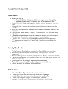 Marketing Study Guide: Pricing, Promotion, & Digital Marketing