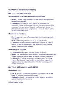 Legal Philosophy Reviewer: Law, Justice, and Authority