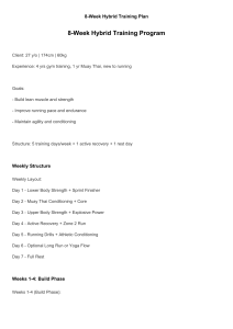 8-Week Hybrid Training Plan: Strength, Running, Muay Thai