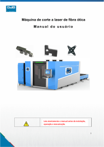 Manual do Usu&aacute;rio da M&aacute;quina de Corte a Laser de Fibra &Oacute;tica