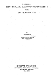 Electrical & Electronic Measurements Textbook