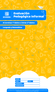 Evaluaci&oacute;n Informal de Lenguaje y Matem&aacute;ticas 1er Grado